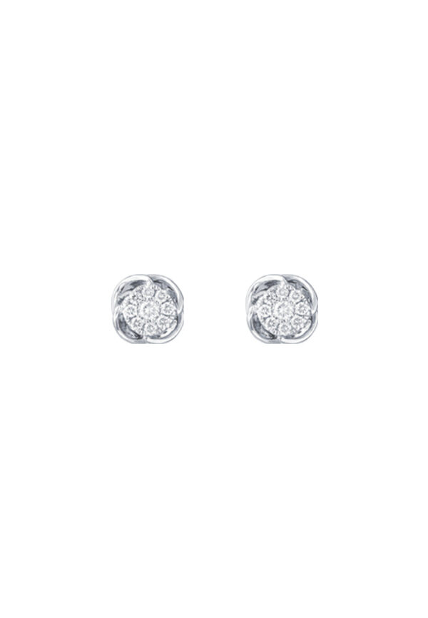 TOMEI Diamond Earrings, White Gold 585