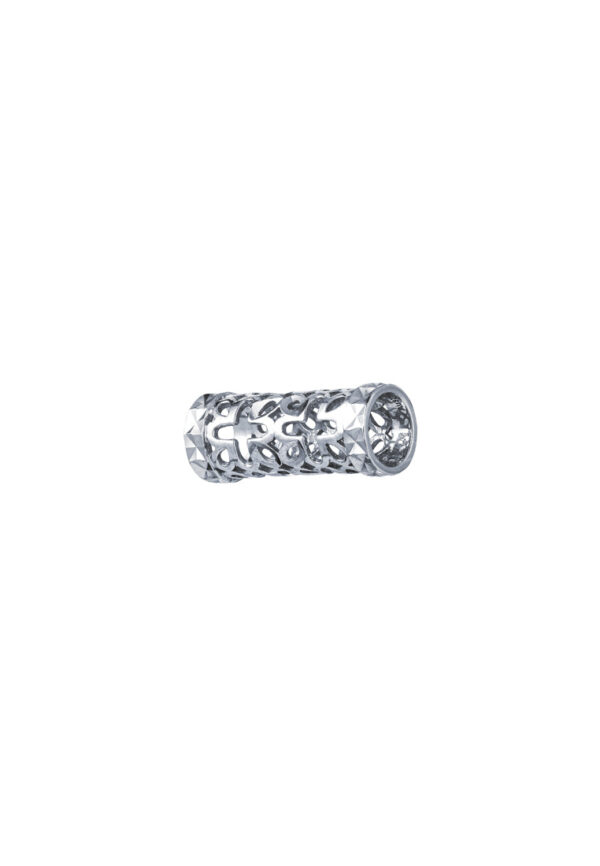 TOMEI Horizontal Cylinder Pendant, White Gold 375