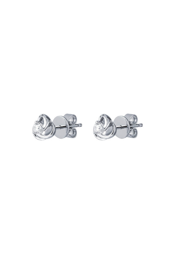 TOMEI Diamond Earrings, White Gold 585