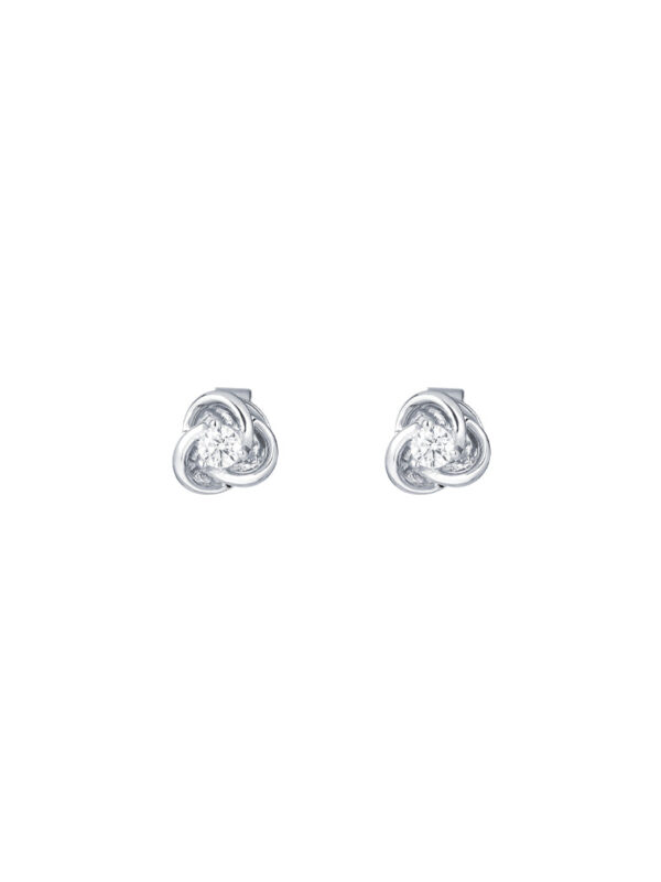 TOMEI Diamond Earrings, White Gold 585