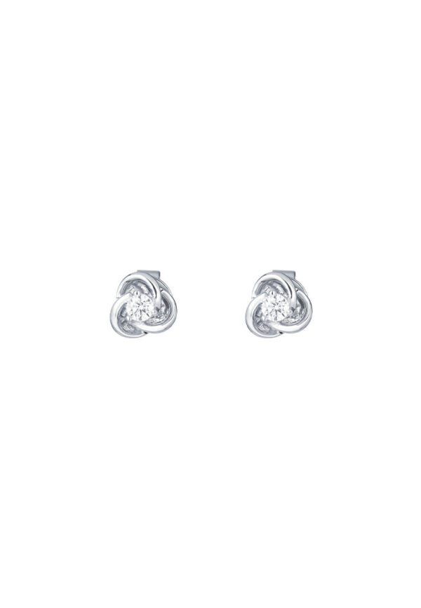 TOMEI Diamond Earrings, White Gold 585