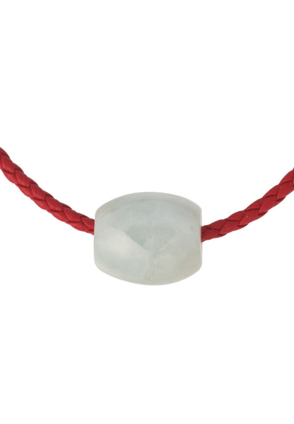 TOMEI Palace Grace Lu Lu Tong Charm with Red Rope Bracelet, Natural Jade