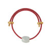 TOMEI Palace Grace Lu Lu Tong Charm with Red Rope Bracelet, Natural Jade