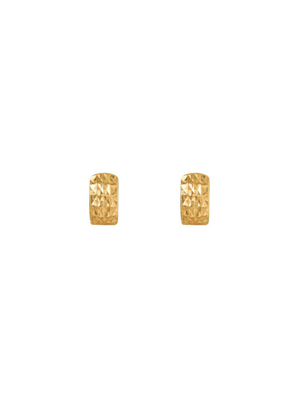 TOMEI Loop Earrings, Yellow Gold 375