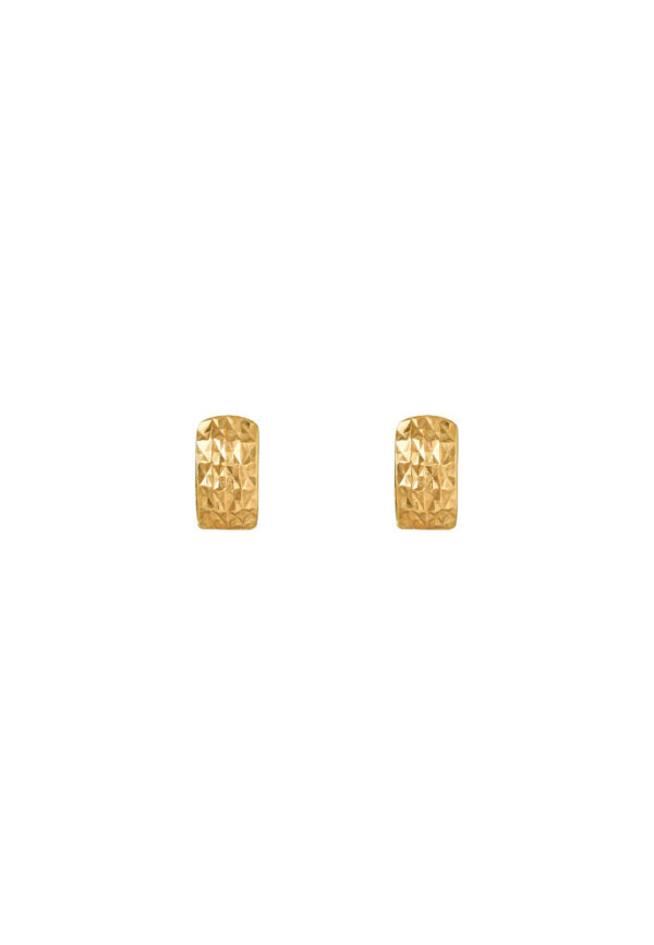 TOMEI Loop Earrings, Yellow Gold 375