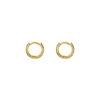 TOMEI Loop Earrings, Yellow Gold 375