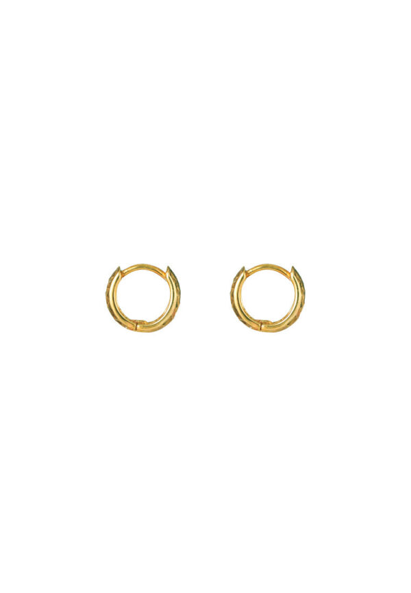 TOMEI Loop Earrings, Yellow Gold 375