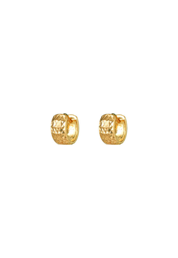 TOMEI Loop Earrings, Yellow Gold 375