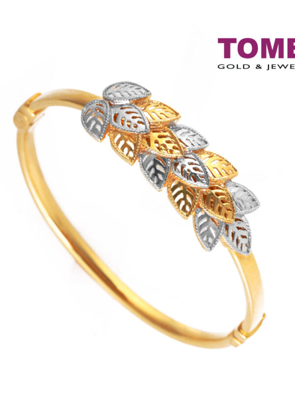 TOMEI Bangle, Yellow Gold 916 (9L-BG119-2C)