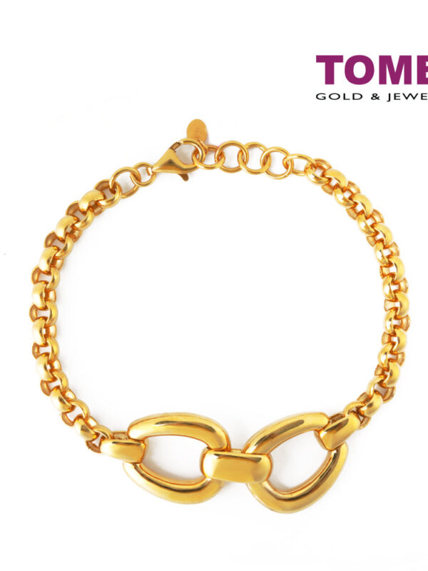 TOMEI Anastasia Bracelet, Yellow Gold 916 (AS-B0028-1C)