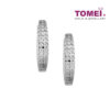TOMEI Earrings, Diamond White Gold 375 (E00990)