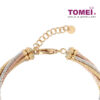 TOMEI Bangle of Razzmatazz in Vogue and Verve, Yellow Gold 916