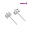 TOMEI Diamond Earrings, White Gold 750
