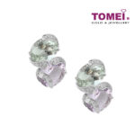 TOMEI Earrings, Diamond Amethyst White Gold 750 (E5150GYPYRA)