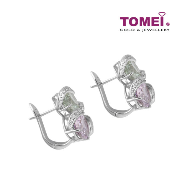 TOMEI Earrings, Diamond Amethyst White Gold 750 (E5150GYPYRA)