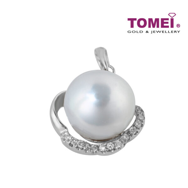 TOMEI Pendant, Diamond Pearl White Gold 750 (P4425)