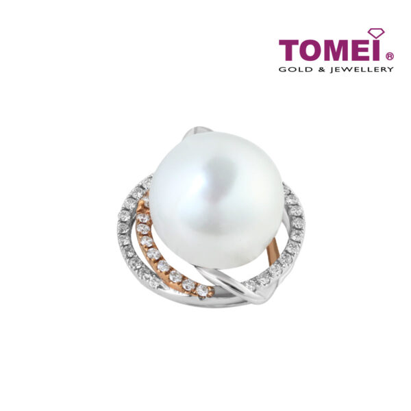 TOMEI Pendant, Diamond Pearl White Gold & Rose Gold 750 (PPP41410CF)