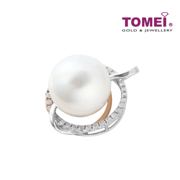 TOMEI Pendant, Diamond Pearl White Gold & Rose Gold 750 (PPP41410CF)