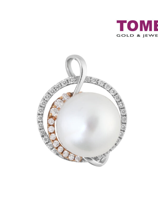 TOMEI Pendant, Diamond Pearl White Gold & Rose Gold 750 (PPP41410CF)