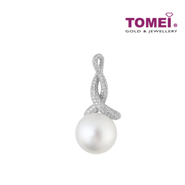 TOMEI Pendant, Diamond Pearl White Gold 750 (P1819V)