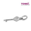 TOMEI Diamond Pendant of Key with Sparks of Passion, White Gold 750