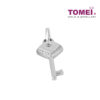 TOMEI Diamond Pendant of Key with Sparks of Passion, White Gold 750