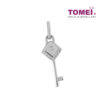TOMEI Diamond Pendant of Key with Sparks of Passion, White Gold 750