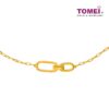 TOMEI Interlock Link Bracelet, Yellow Gold 916