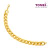 TOMEI Lusso Italia Curb Chain Bracelet, Yellow Gold 916
