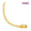 TOMEI Dual-Tone Heart Trace Bracelet, Yellow Gold 916