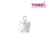TOMEI Elfin-esque Butterfly Pendant, White Gold 750
