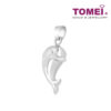 TOMEI Delicately Dainty Dolphin Bijou Pendant, White Gold 750