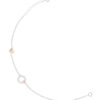 TOMEI Minimalist Diamond Bracelet, White+Rose Gold 585