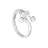 TOMEI Petite Love Diamond Ring, White Gold 375