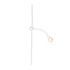 TOMEI Minimalist Diamond Bracelet, White+Rose Gold 585
