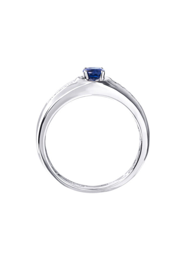 TOMEI Homme Series, Sapphire Silver Ring For Men