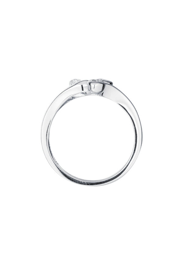 TOMEI Petite Love Diamond Ring, White Gold 375