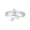 TOMEI Petite Love Diamond Ring, White Gold 375