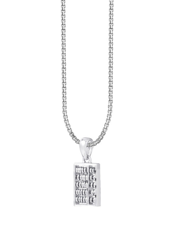 TOMEI Classic Abacus Pendant | White Gold 585 (14K)