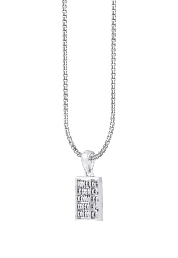 TOMEI Classic Abacus Pendant | White Gold 585 (14K)