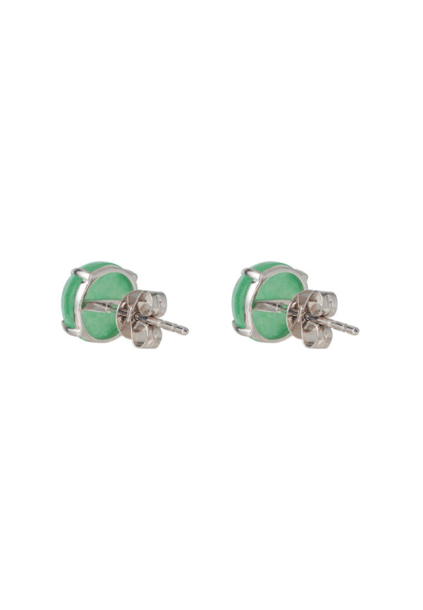 TOMEI Classic Jade Earrings, White Gold 750
