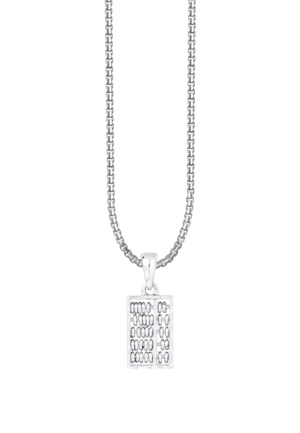 TOMEI Classic Abacus Pendant | White Gold 585 (14K)