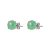TOMEI Classic Jade Earrings, White Gold 750