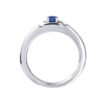 TOMEI Homme Series, Sapphire Silver Ring For Men