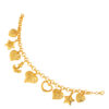 TOMEI Lusso Italia Starry Heart Bracelet, Yellow Gold 916