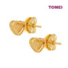 TOMEI Lusso Italia Dual-Tone Heart Earrings, Yellow Gold 916