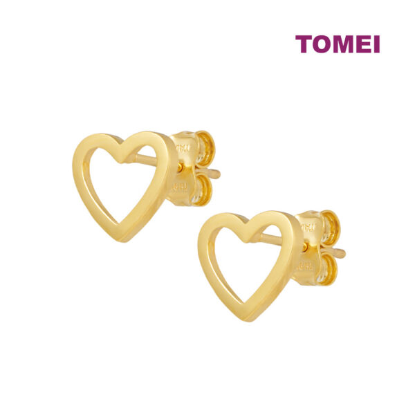 TOMEI Lusso Italia Hollow Earrings, Yellow Gold 916