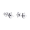 TOMEI Love & Star Earrings, White Gold 585
