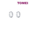 TOMEI Lovely Hoop Earrings, White Gold 585