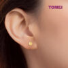 TOMEI Lusso Italia Ball Stud Earrings, Yellow Gold 916